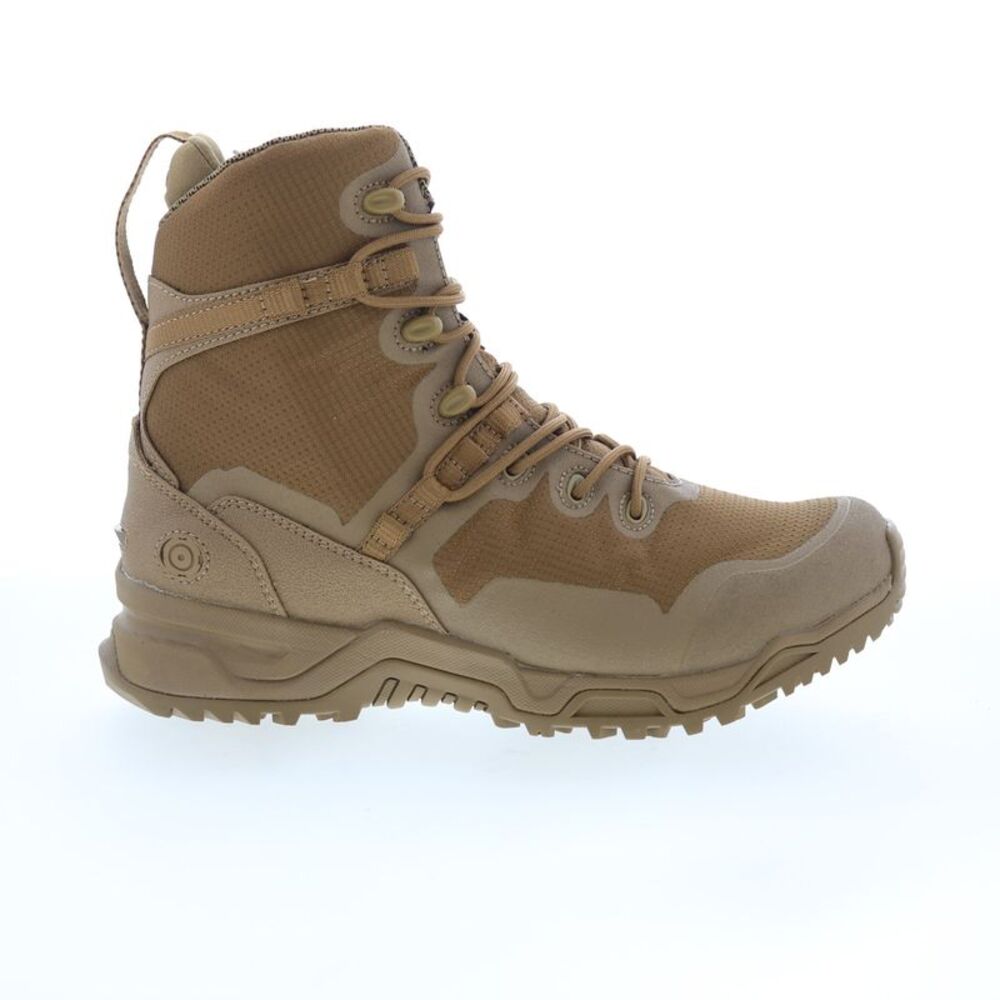 Original Swat Mens Alpha Fury 8" Side-Zip Brown Boots (NWT)